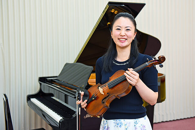 カワイ音楽教室ミュージックスクールゆいの杜のヴァイオリン講師大嶋浩美さん